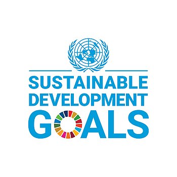 Logo: Un Enblem and Text: Sustainable development goals.